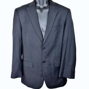 Tommy Hilfiger Sport Coat 100% Wool Blue Two Button Lined Double Vented 37R